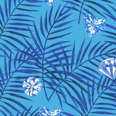 Пальма и кристаллы