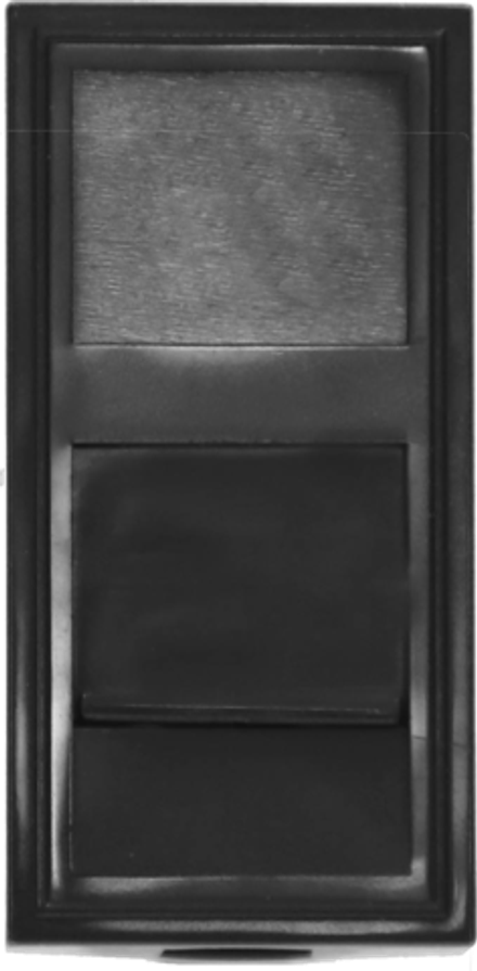 Розетка DEC RJ45 UTP кат.6,  1мод.,  черн. (22.5х45мм)