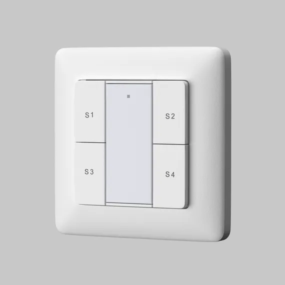 Кнопочная настенная панелья DALI DT6 панель для одной группы и 4-х сцен Lighting control 721052
