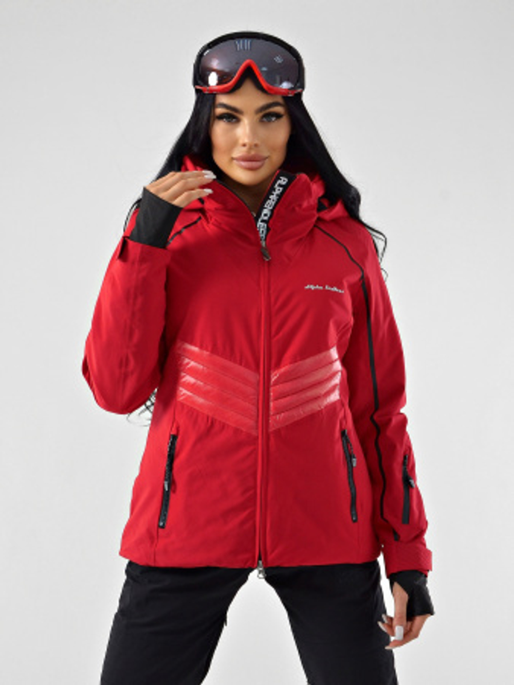 Женская горнолыжная куртка  223/9262_10 Темно-Красный