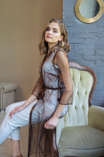 51179 Платье женское (медно-черный)