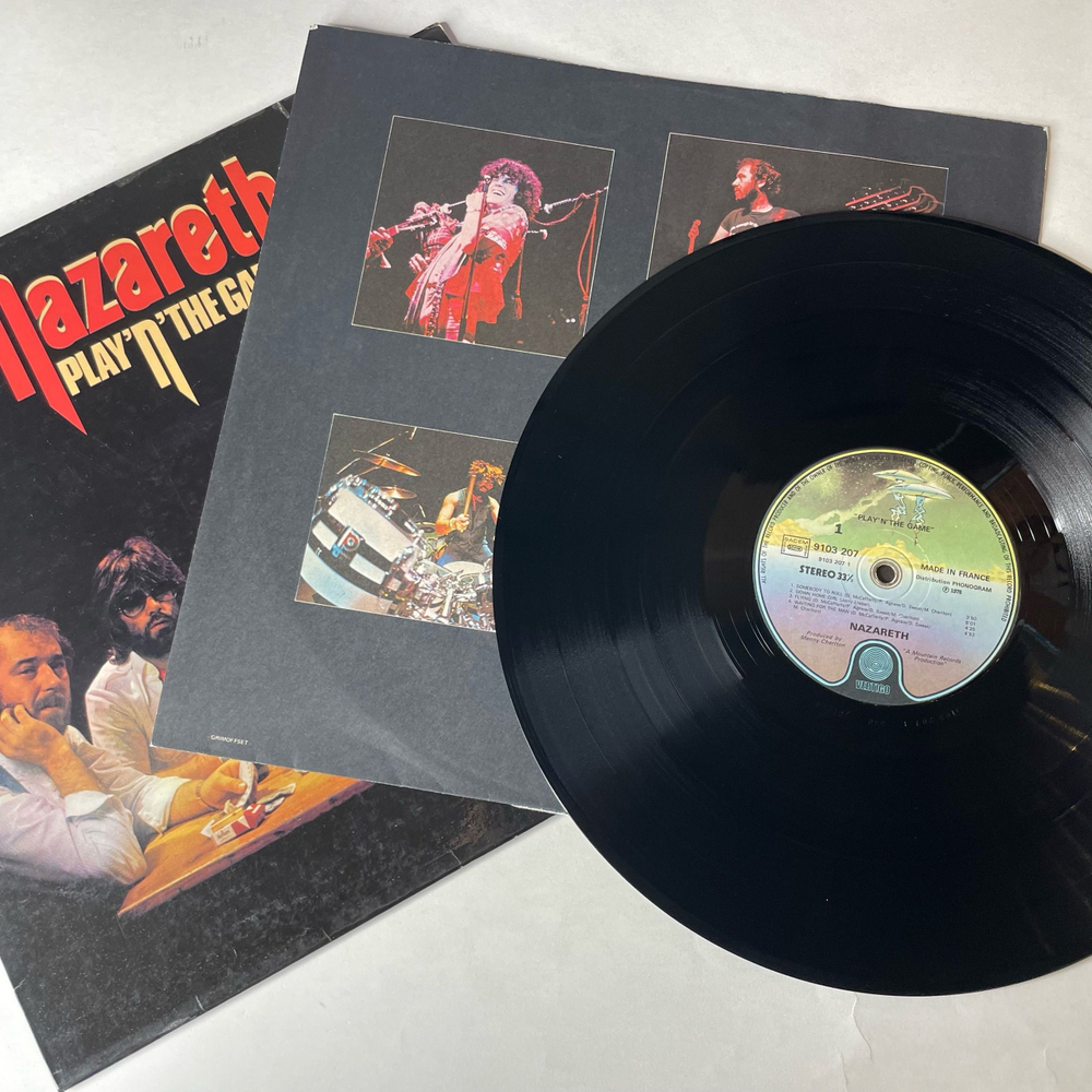 Винтажная виниловая пластинка LP Nazareth Play N The Game (Франция 1976)