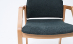 Стул-кресло Zip-mebel Джуно 2.0 натур/зелёный