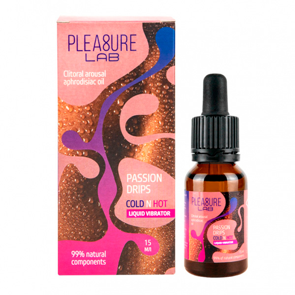 Жидкий вибратор с афродизиаком Pleasure Lab Passion Drips Cold n Hot 15мл