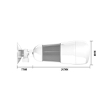 Мега-мастурбатор вагина Hedy с вибропулей (Цвет: белый)