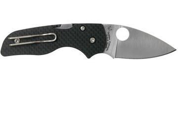 Складной нож Spyderco Lil' Native Sprint Run 230CF90VP c клинком из стали CPM-S90V, рукоять карбон