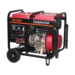 Дизельные генераторы электрический 6.5 кВт Объем топливного бака 12,5 л