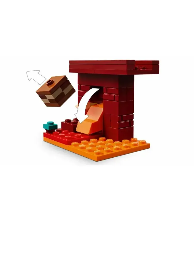 Конструктор Minecraft 21266 Битва у портала в Незер
