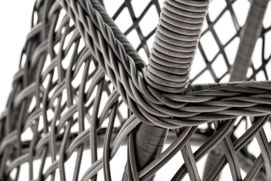 "Эспрессо–80 R" обеденная группа плетеная, цвет графит