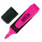 Текстовыделитель BRAUBERG "SUPER", РОЗОВЫЙ, прорезиненный корпус, линия 1-5 мм, 151740