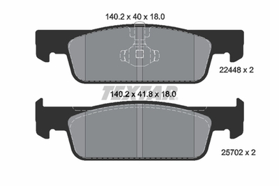 TEXTAR - 2244801-TET - Brake Pad Set, disc brake