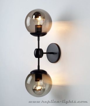 replica wall lamp  Modo  by ROLL and HILL - 2 Globes ( white )