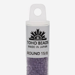 Японский бисер TOHO Round 15/0 (№19F), прозрачный матовый