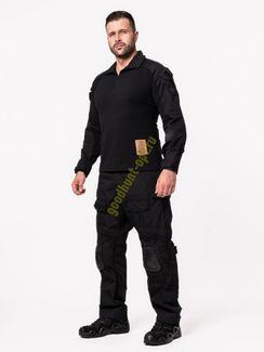 Тактический костюм G3 с наколенниками и налокотники Чёрный