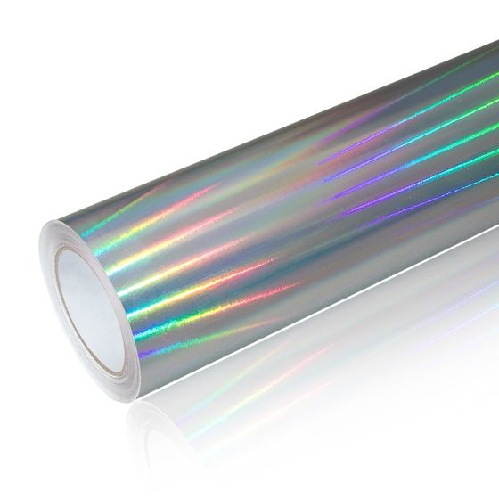 Плёнка «Лазерный Хром» (СЕРЕБРО) 1,52м*1м голографический