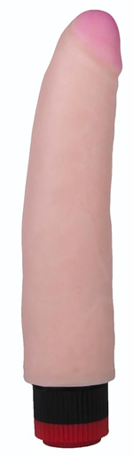 Реалистичный вибратор со встроенным пультом - 21,7 см. (Цвет: телесный)