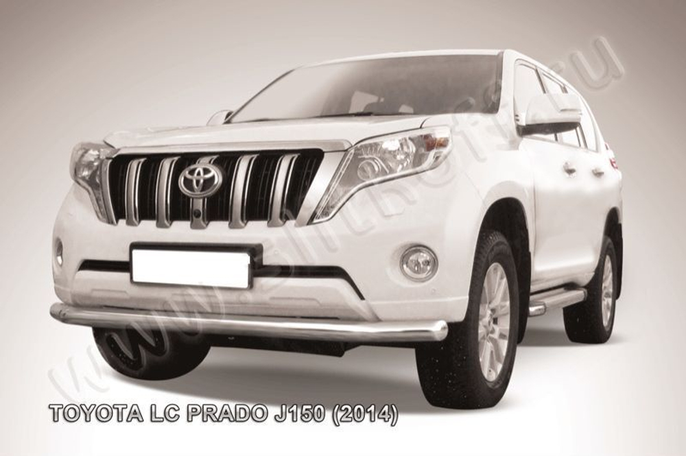 Защита переднего бампера (нержавейка) Toyota Land Cruiser Prado J150 (2013-2017) d76