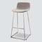 Барный стул Neo Soft 77 см, серый, ножки хром