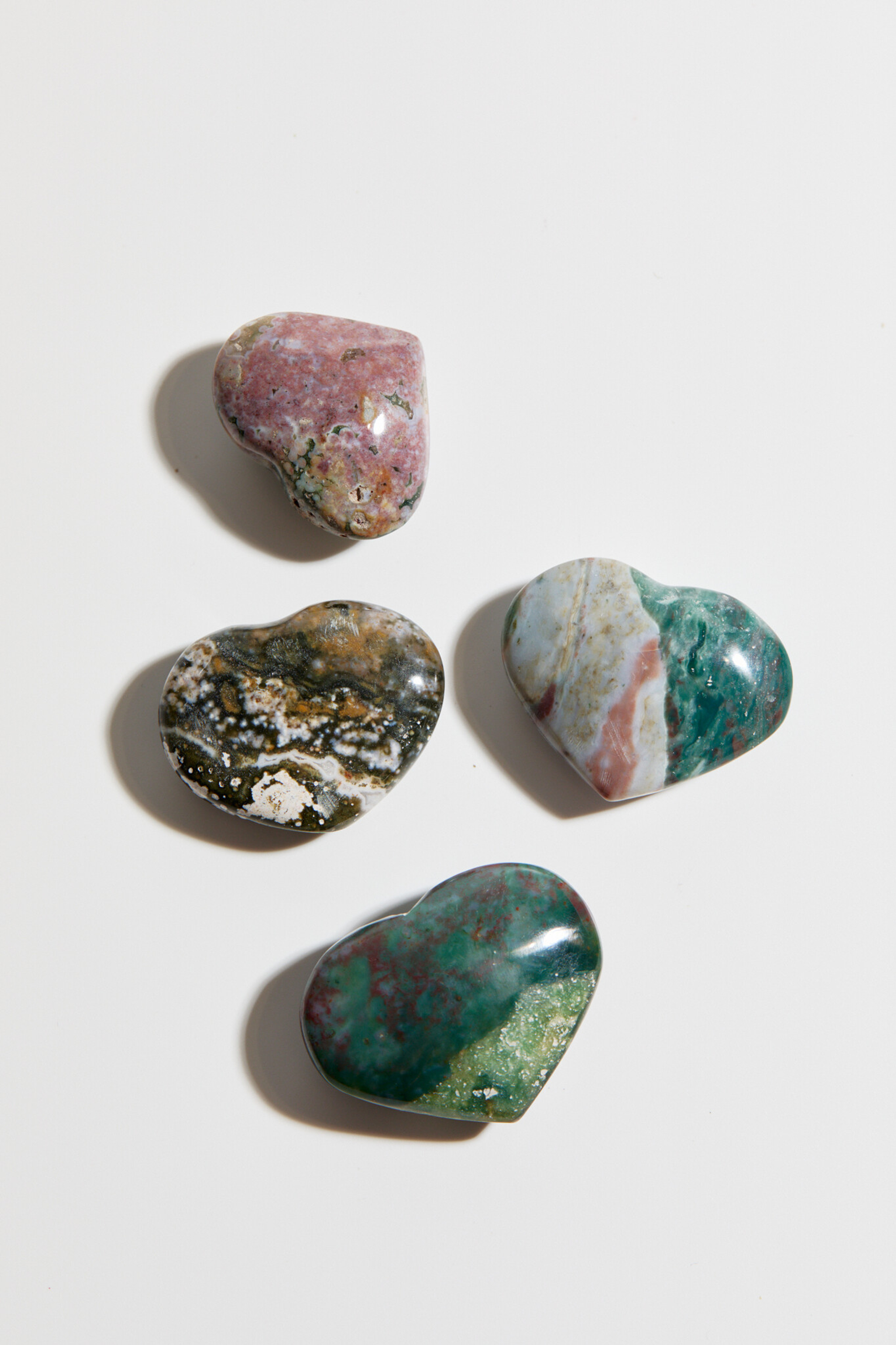 Сердечко из океанической яшмы