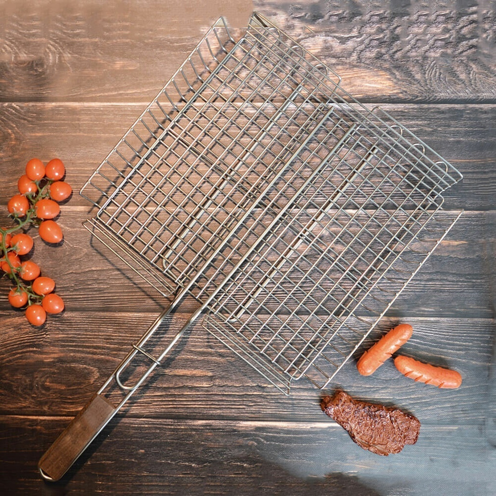 Решетка для барбекю 42*38*7,3см нерж "Премиум"