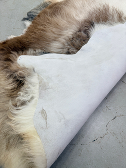 Шкура коврик меховой прикроватный овчина, 120х65 см.