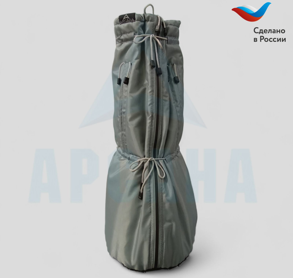 Чехол зимний (до -20 С) с подошвой из резины на аппарат Илизарова на голени и стопе. ОГСРЗУ-3.