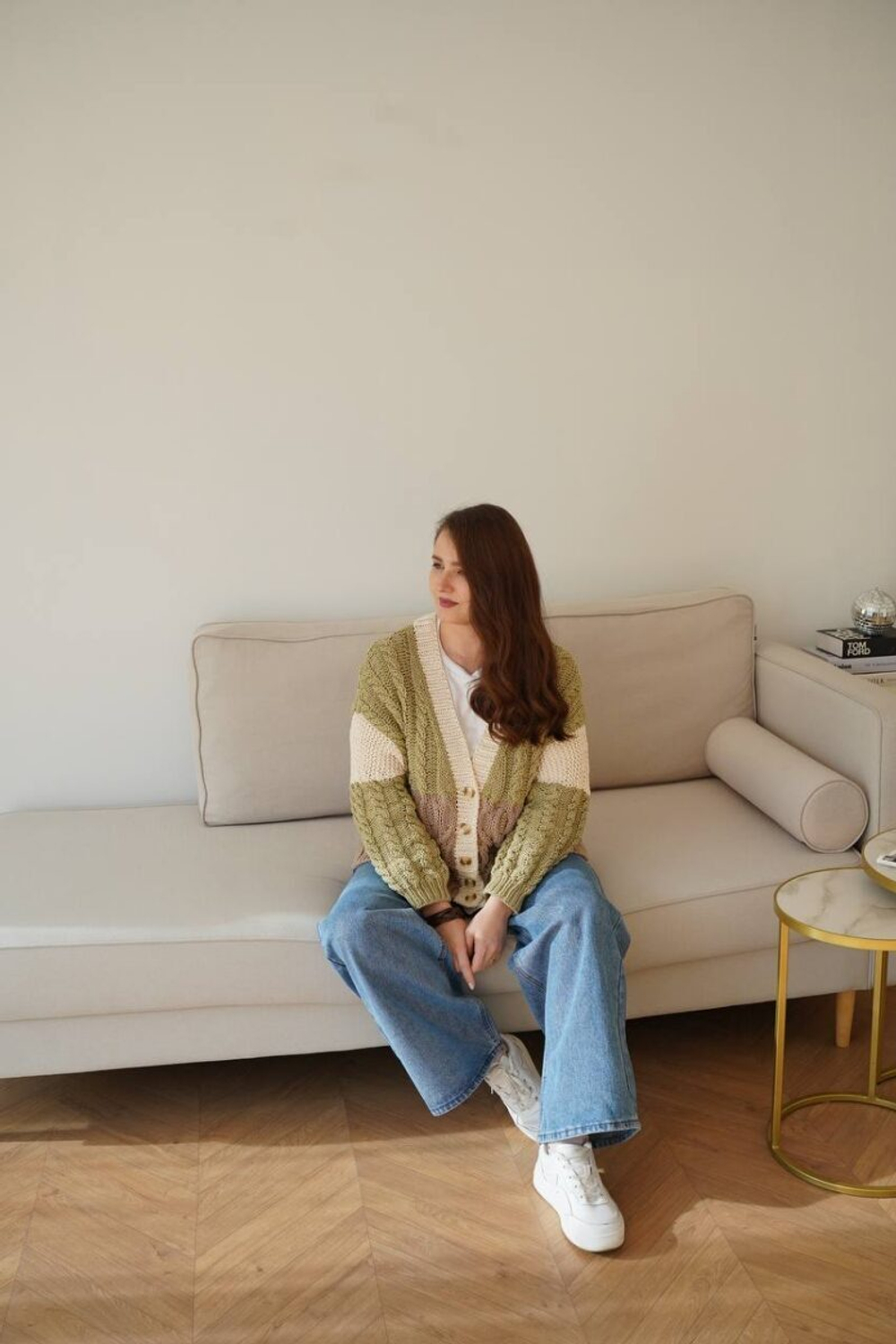 Описание кардигана спицами МАРИ, Автор — Валентина Пасхина