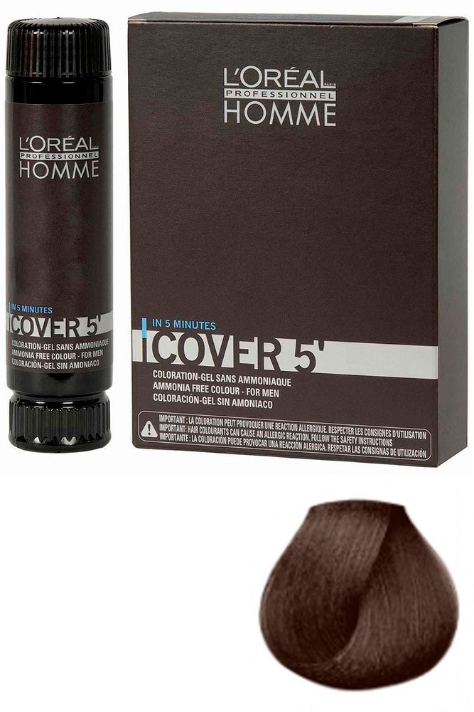 Loreal Professionnel Homme Cover 5 №3 - Гель 3*50 мл
