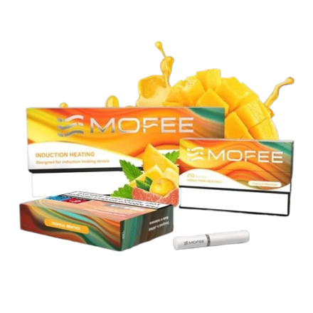 Mofee Tropical menthol - табак с тропическими фруктами и ментолом - Швейцария (блок - 10 пачек)