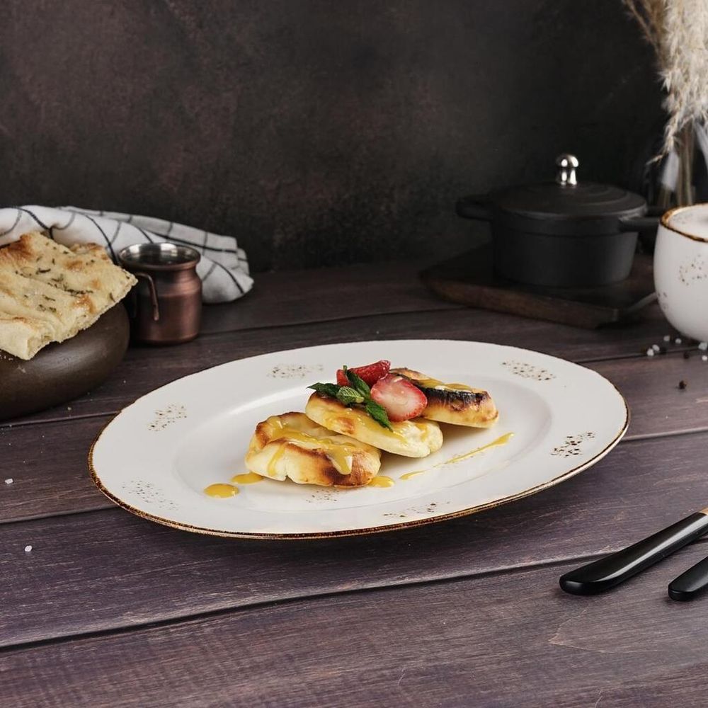 Блюдо овальное 30*22,5 см h2,2 см   Noble [1]