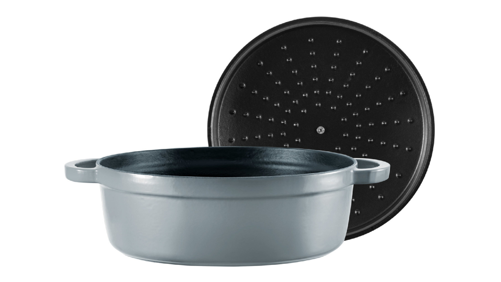Кастрюля 28см Voeux Gracieuse серая