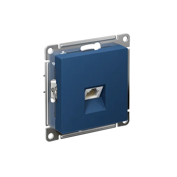 Розетка компьютерная AtlasDesign RJ45 кат.5E механизм аквамарин SE ATN001183