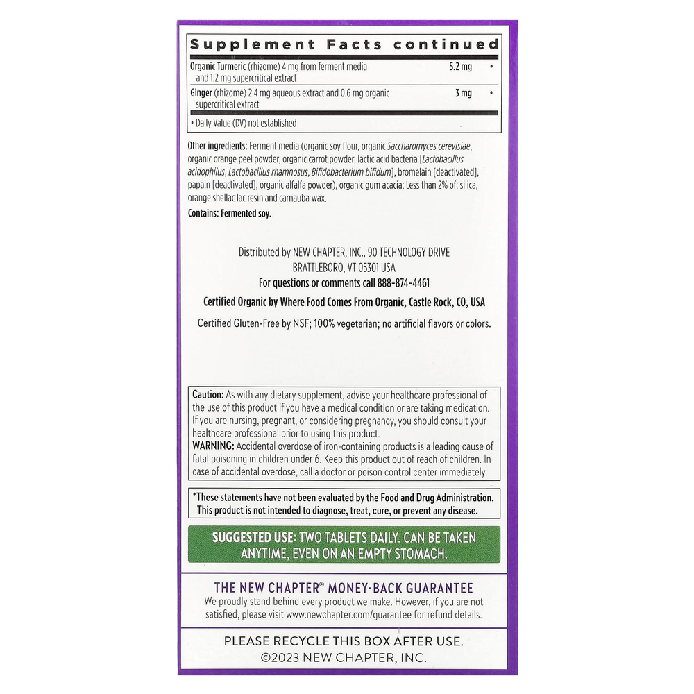 New Chapter, улучшенный мультивитаминный комплекс для женщин, 120 вегетарианских таблеток