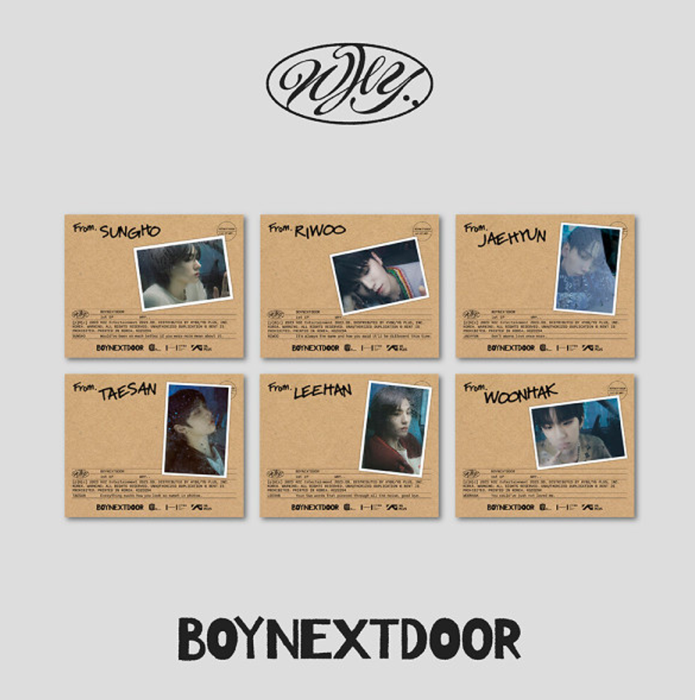 Альбом BOYNEXTDOOR - 1st EP ALBUM WHY.. (Letter ver.)