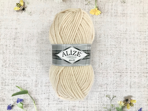 Пряжа ALIZE "Superlana maxi" 310 медовый