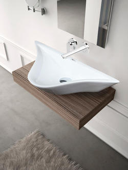 Раковина накладная (глянцевая белая) WeltWasser WW AISBACH 78205 GL-WT 575х310х130