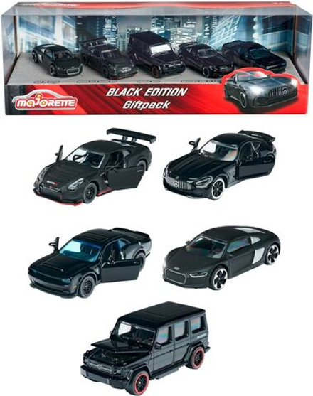 Машинка Majorette Black Edition Set - Набор машинок (черные) 5шт. - Мэйджорет 212053174