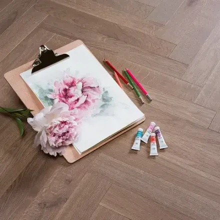 Инженерный паркет Coswick Дуб Серый Шпинель (Spinel Grey) Шелковое масло ультраматовое