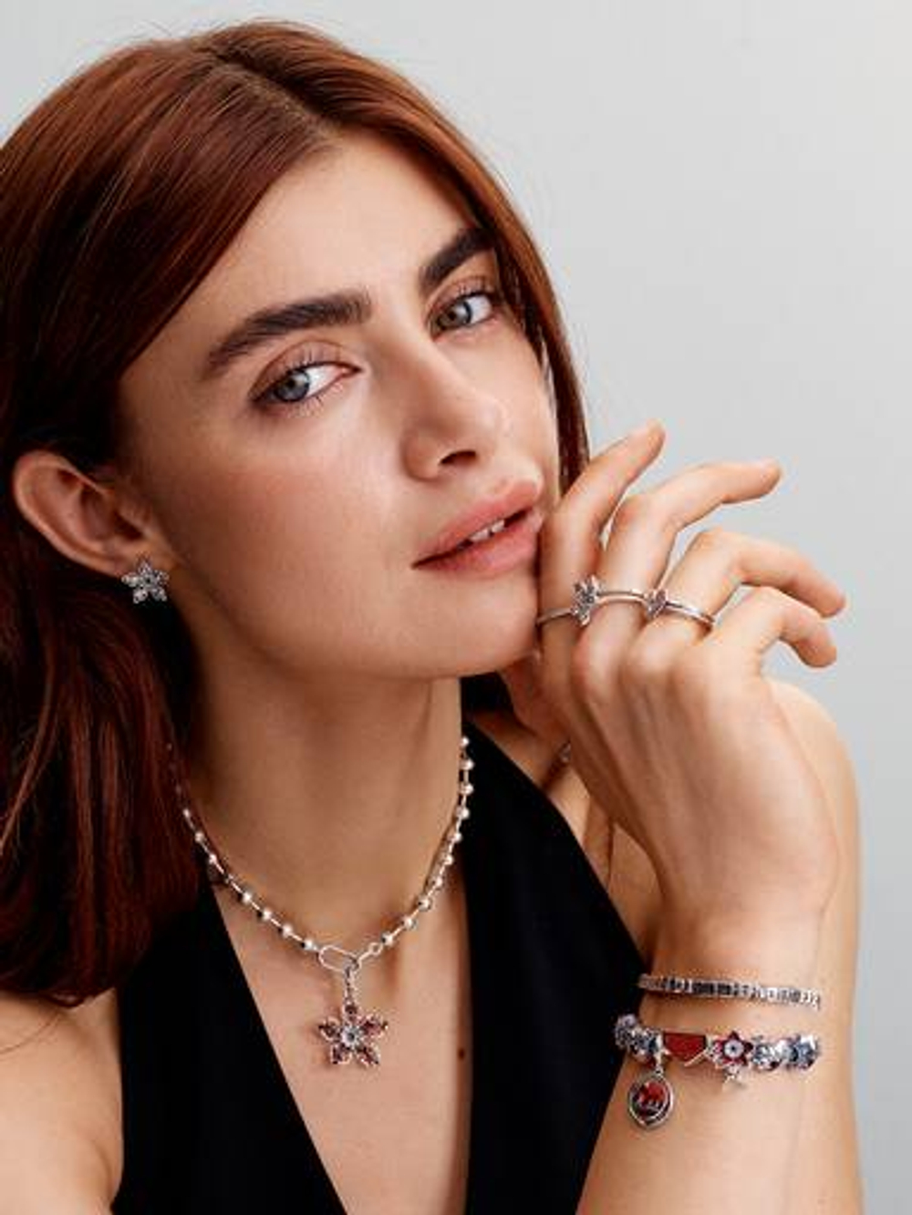 Pandora Браслет-цепочка в виде змеи из сериала «Stranger Things», серебряный