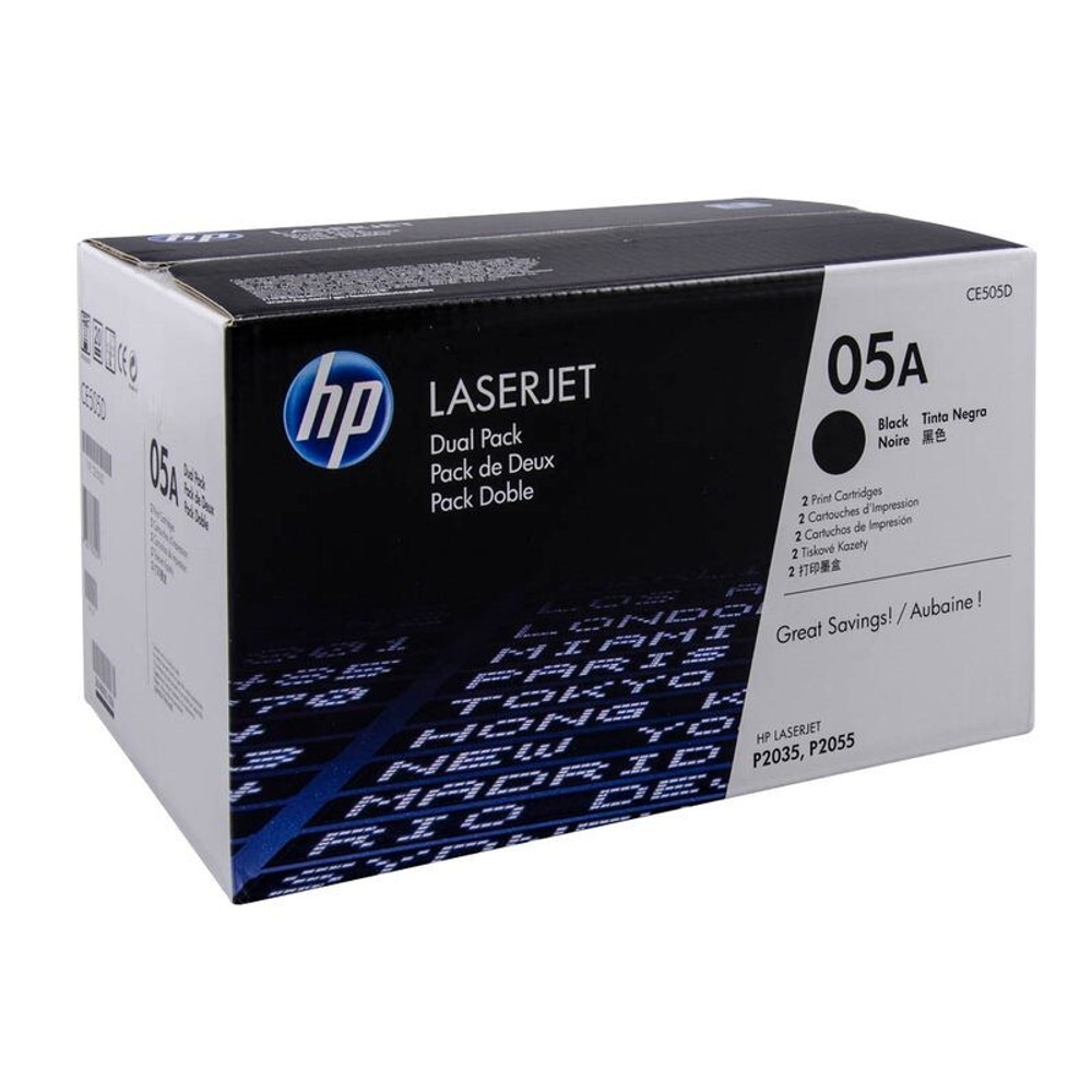 Картридж HP 05A (CE505D) для LaserJet P2050/P2055/P2035 (4.6K)