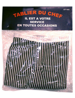 Фартук «Шалун» с открывалкой (Цвет: черный с белым)