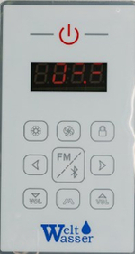 Душевая кабина WeltWasser WW500 Emmer 11015 110x110 10000003286 профиль Хром стекло прозрачное