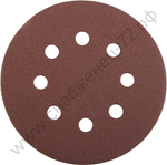 Круг STAYER ″PROFI″ из абразивной бумаги на велкро основе, 8 отв., P80, 125мм, 5шт