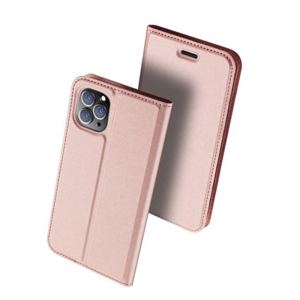 Чехол-книжка Dux Ducis Skin Pro для Xiaomi Redmi Note 8T Розовое золото, 012258
