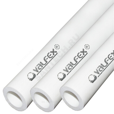 Труба PP-R белая Дн 20х3,4 Ру20 SDR6 Т&lt;80С L=2м VALFEX 101020202 .