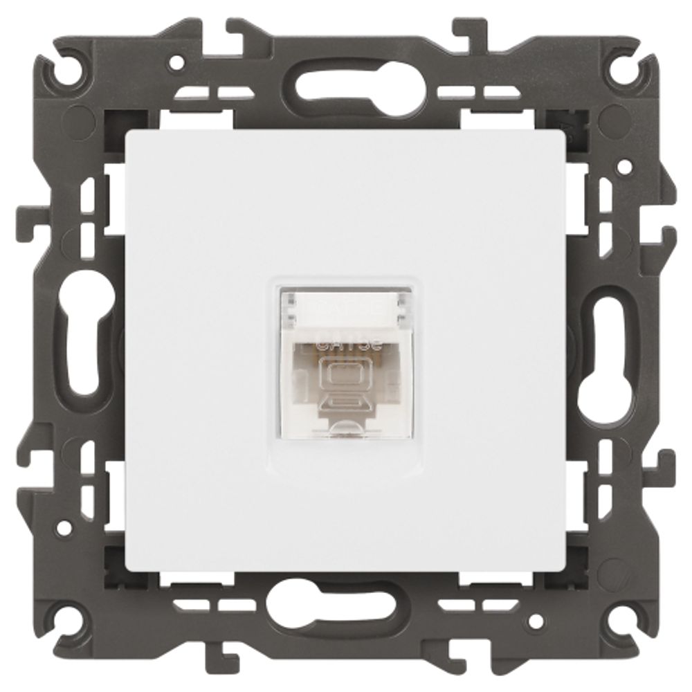 Розетка ЭРА Elegance 14-3107-01 информационная RJ45 IP20 белый | Эра Elegance