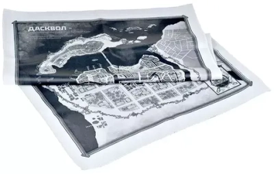 Клинки во тьме. План города Дасквол (уменьшенный формат)