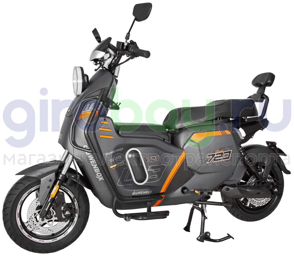 Электроскутер WENBOX U7 1500W (60V/30Ah) - Серый фото №1