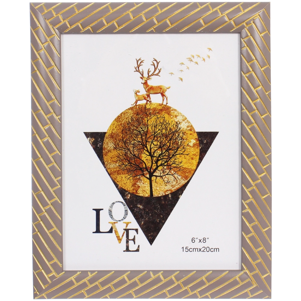 Фоторамка 15*20см «Флоренция» коричневый, пластик