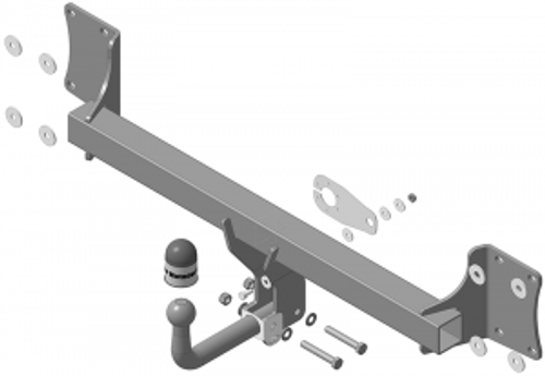 Фаркоп Motodor BMW X5 E-70 2007-2013, F15 2013-2018, X6 F16 2014-2018 (оцинк. Шар, поворотная розетка) арт.90201-A